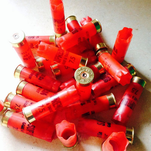 12 Gauge Shotgun Shell/Cartridge Red - Empty Shotgun Cartridges.